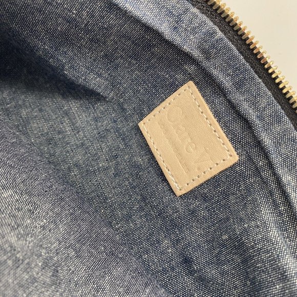 Clare V Foldover Clutch Leopard Grey Animal Print Leather Pouch - Picture 6 of 6